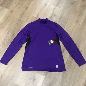 NWT Men’s Nike Pro Combat Hyperwarm Series Fitted LS Mock Turtleneck